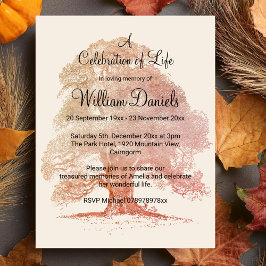 Convites Árvore de Carvalho na Celebração de Queda da Placa