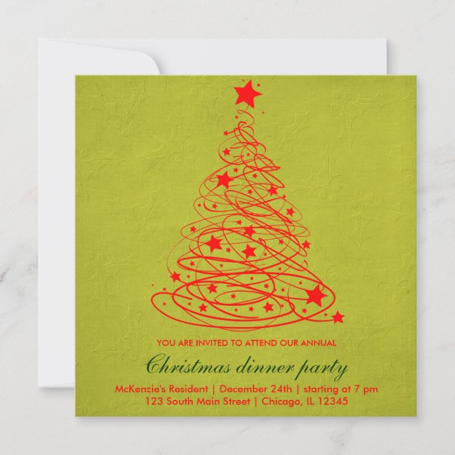 Convites Árvore de Natal (Frente)