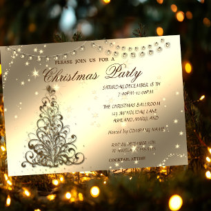 Convites Árvore de Natal, Brilhante, Festa de Natal Corpora