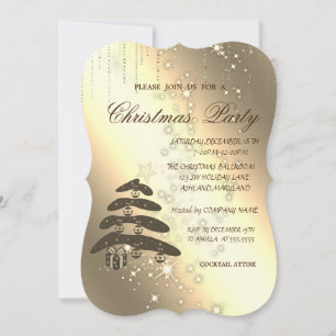 Convites Árvore de Natal, Brilho,,Festa de Natal Corporativ