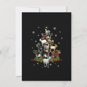 Convites Árvore de Natal Cabra Neve Cabra Natal