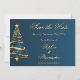 Convites Árvore de Natal Chic Elegante Casamento Salve a Da