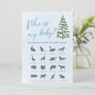 Convites Árvore de Natal com Laço Baby Shower Quem é o Meu