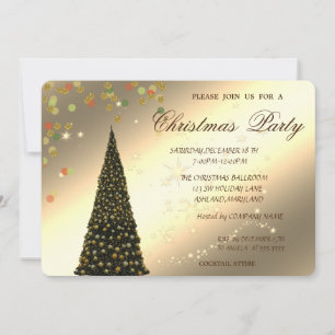 Convites Árvore de Natal, Confetes, Festa de Natal Corporat