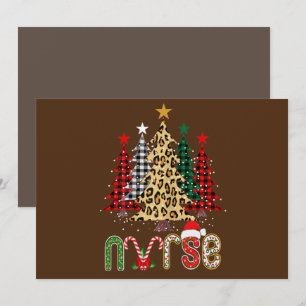 Convites Árvore de Natal de Enfermeira Estetoscópio RN LPN