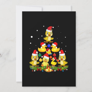 Convites Árvore de Natal de Pato