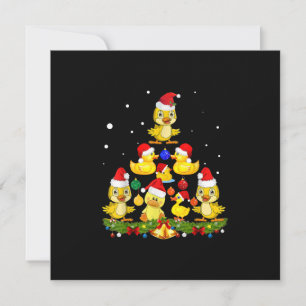 Convites Árvore de Natal de Pato