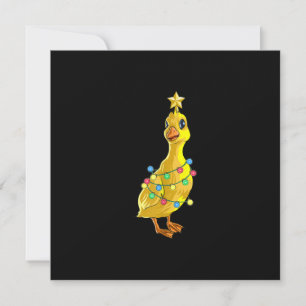 Convites Árvore de Natal do Pato Luzes Decoração Estrela Pr
