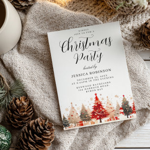 Convites Árvore de Natal e Apresenta o Festa Xmas do Evento