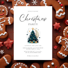 Convites Árvore De Natal Estende A Lua