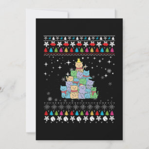 Convites Árvore de Natal Feia do Gato de Natal
