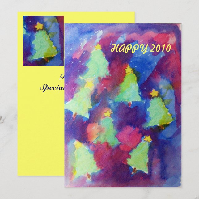 CONVITES ÁRVORE DE NATAL - FESTA (Frente/Verso)