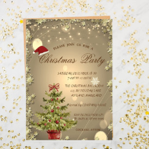 Convites Árvore de Natal,Festa de Natal da Empresa Stars