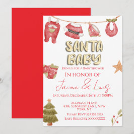 Convites Árvore de Natal Festa do Bebê Menino