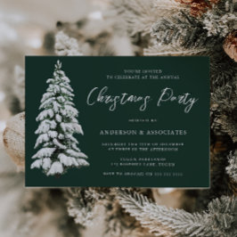 Convites Árvore de Natal Festiva Festa de Natal Verde