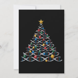 Convites Árvore de Natal Hélice de DNA Biologia Professor d