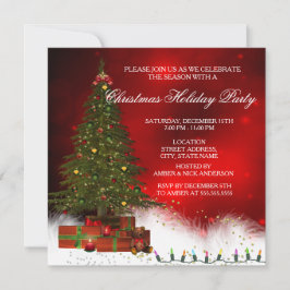 Convites Árvore de Natal Luzes de Cintilação Festa de Natal