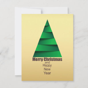 Convites Árvore de Natal Moderna Abstrato