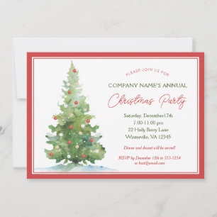 Convites Árvore de Natal na Companhia de Festa de Natal na