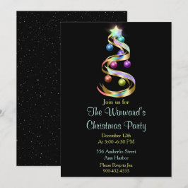 Convites Árvore de Natal Rainbow