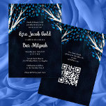 Convites Árvore de vida Stars Bar de Bat Personalizado Mitz<br><div class="desc">Cartão perfeito para anunciar um morcego mitzvah, bar mitzvah ou outra celebração judaica! Mão fez arte para você! TOTALMENTE PERSONALIZÁVEL! Clique em "Personalizar" acima para editar o texto e adicionar seu link ao código QR no verso. Clique em "editar usando a ferramenta design" para ajustar as fontes, as cores e...</div>
