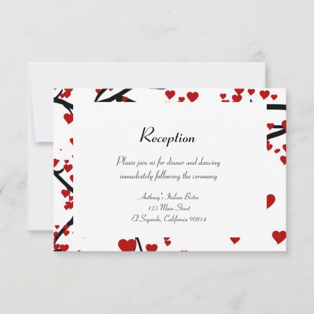 Convites Árvore do Coração (Frente)