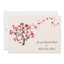 Árvore do Coração Vermelho no Casamento de Marfim