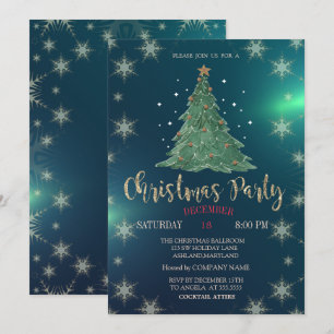 Convites Árvore do pinheiro de Natal,Festa da Companhia Ver