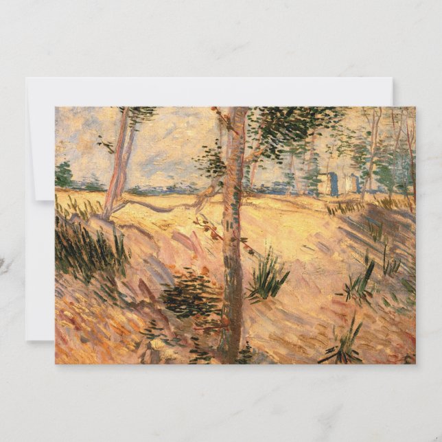 Convites Árvore em campo em dia ensolarado por Vincent van  (Frente)