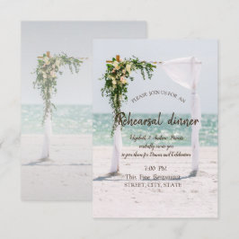 Convites Árvore Floral para Jantar de Ensaios de Casamento