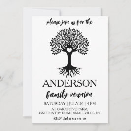 Convites árvore genealógica junta reunião familiar