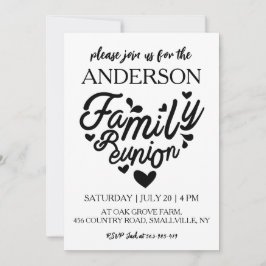 Convites árvore genealógica junta reunião familiar