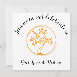 Convites Árvore pintada de Ouro do Fim do Tratamento