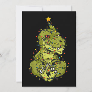 Convites Árvore Rex Dinossauro Figurino de Natal Xmas Tree