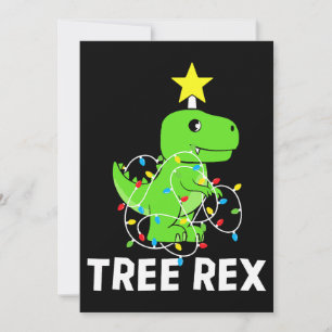 Convites Árvore Rex Natal Dinossauro Árvore Funny T Rex Din