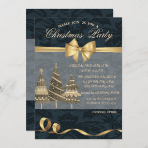 Convites Árvores de Natal, Arco Dourado, Festa de Natal