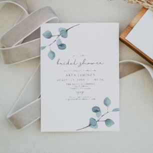Convites ARYA Rustic Eucalyptus Greenery Chá de panela