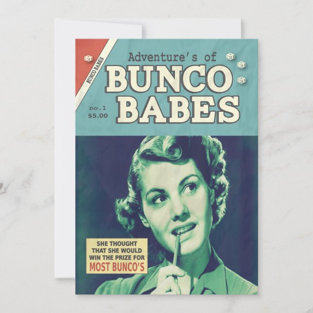 Convites As Aventuras de Bunco Babes (Frente)