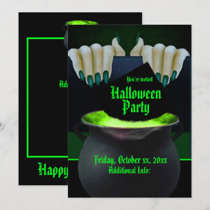 Convites As bruxas negras e verdes nascem