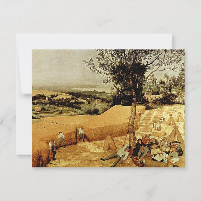 Convites As ceifeira de Pieter Bruegel (1565) (Frente)
