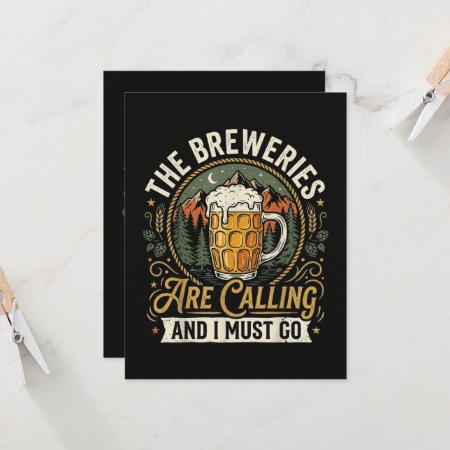 Convites As Cervejarias Estão Chamando e Eu Devo Ir (Frente/Verso In Situ)