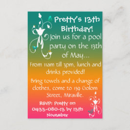 Convites As cores do verão convidam