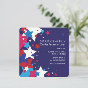 Convites As faíscas voarão em 4 de julho