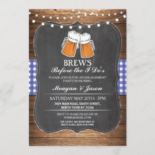 Convites As fermentações antes que eu fiz o azul do noivado