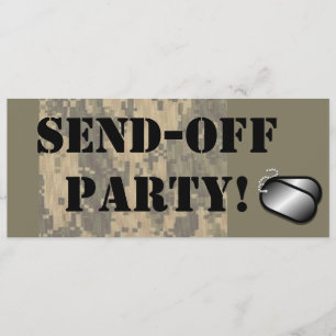 Convites As forças armadas enviam fora do costume do