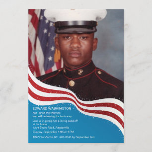 Convites As forças armadas patrióticas da bandeira enviam