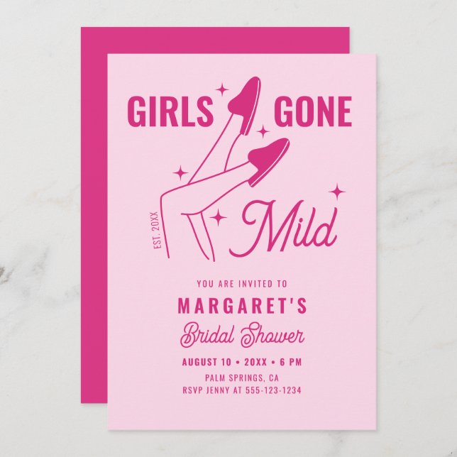 Convites As Meninas Ficaram Com Um Chá de panela De Tendênc (Frente/Verso)