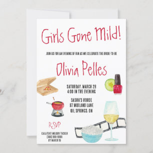 Convites As Meninas Ficaram Ligeiras! Noite Divertida Em Ba