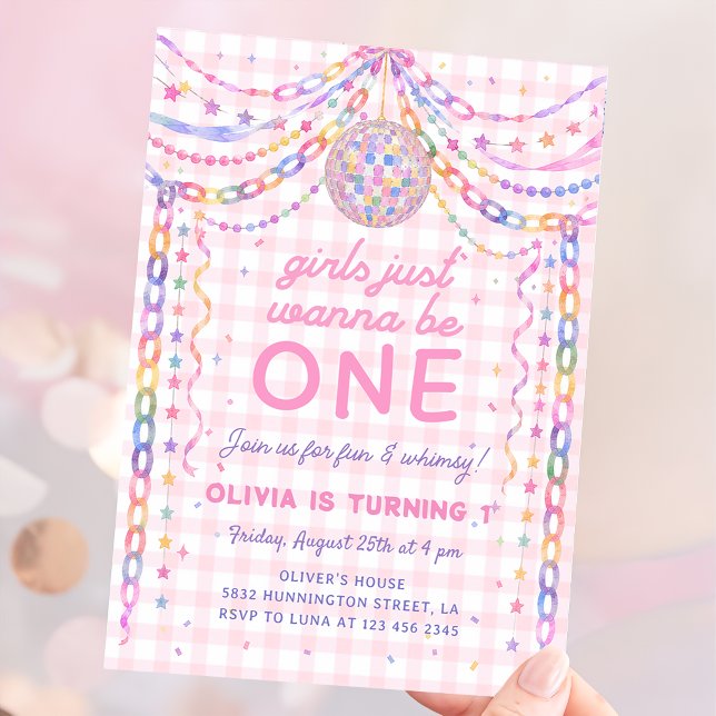 Convites As Meninas Só Querem Ser Um Aniversário de 1 Ano D (Criador carregado)