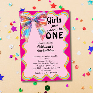 Convites As Meninas Só Querem Ser Uma Festa de Aniversário 